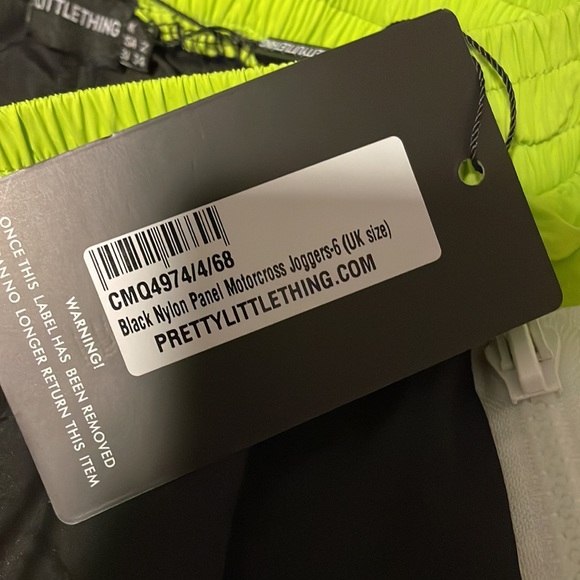 NWT PrettyLittleThing Nylon Motocross Joggers - Picture 8 of 8